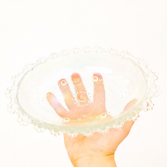 Rainbow glass candybowl - Picture 2 of 4